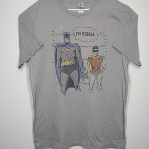 Batman And Robin DC Height Chart Vintage 2XL Shirt